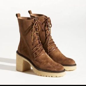 Free People Lace up booties